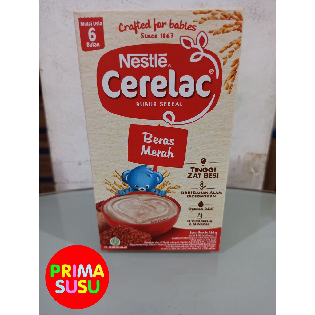 Cerelac Bubur Sereal Beras Merah 6+ 120 GR