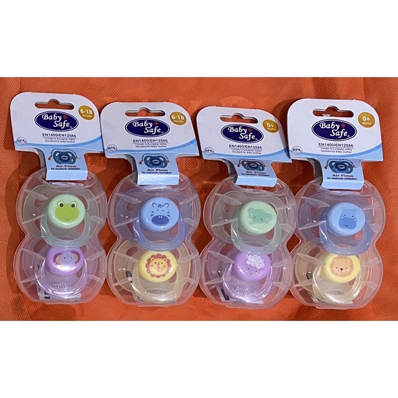 empeng bayi baby safe EMPENG ANAK BAYI BABY SAFE SOOTHER PACIFIER 0 6 bulan dan 6 - 8 bulan newborn