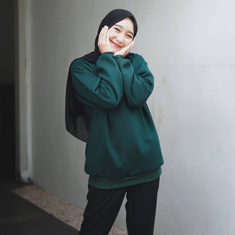 Jaket Sweater Sweater Basic Polos Jaket Sweater Wanita Atasan Wanita Baju Wanita Pakaian Wanita Baju Perempuan