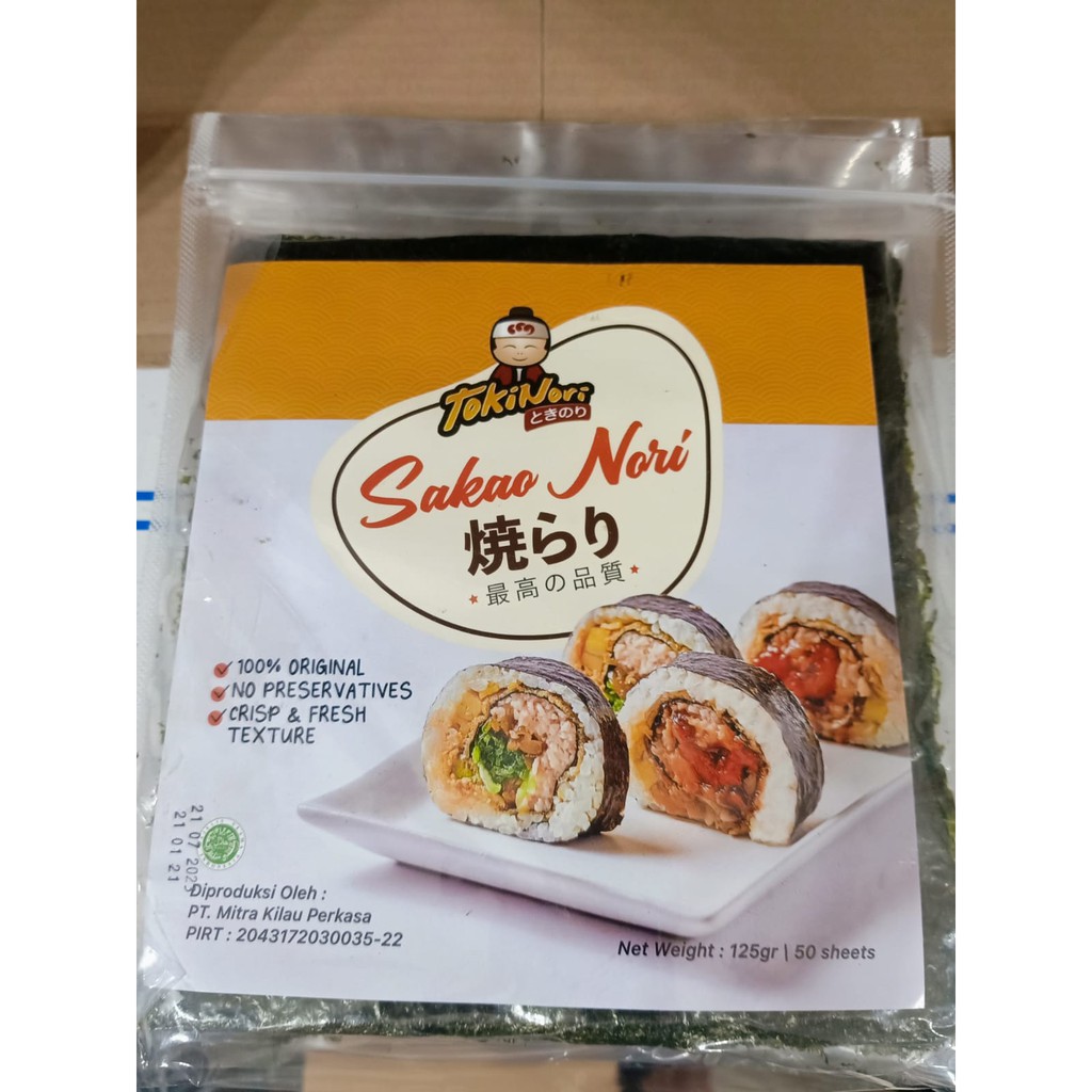 

Sakao Nori Rumput Laut Seaweed Sushi 50 Lembar Original