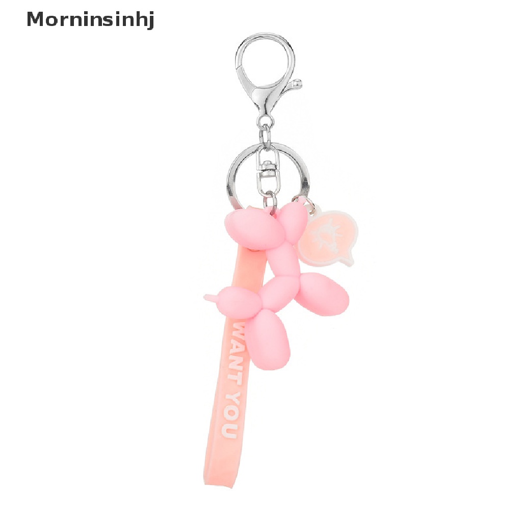 Mornin Fashion Gantungan Kunci Lucu Balon Anjing Gantungan Kunci Pasangan Keyring Phone Bag Car Pendant id