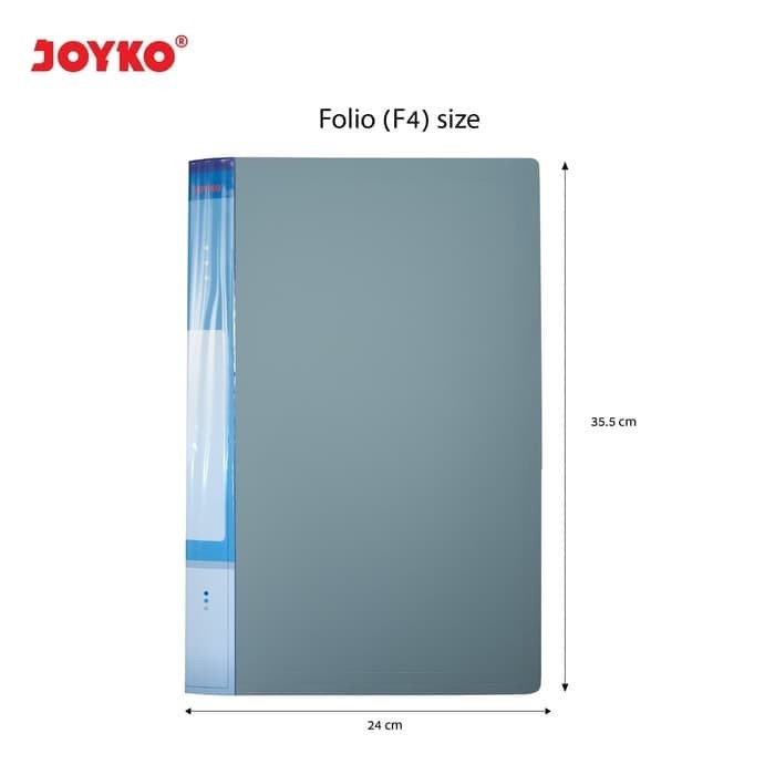 

Document Keeper Clear Holder Joyko DK-20 F4 20 Sheet Pocket Blue