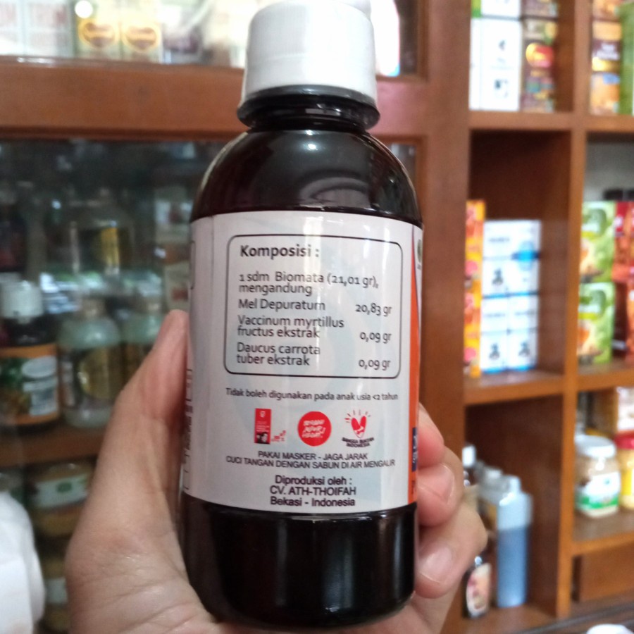 BIOMATA - Madu Herbal Untuk Nutrisi dan Terapi Gangguan Kesehatan Mata Original BPOM