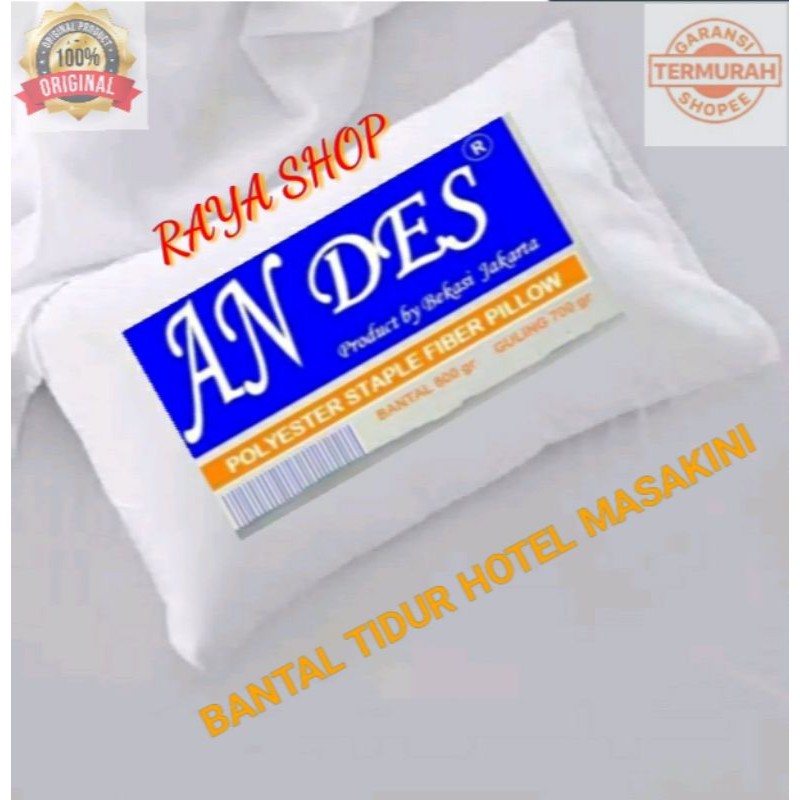 ANDES Bantal kepala super empuk dan sangat lembut