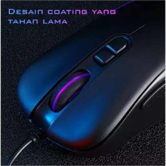 GAMEN GM1000 MOUSE GAMING RGB LIGHTING EFFECT 2400DPI ERGONOMIC DESIGN