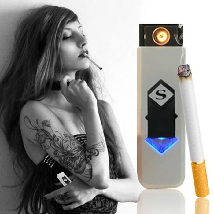 Korek Api Elektrik Korek Api USB Lighter Tanpa GAS Rechargeable