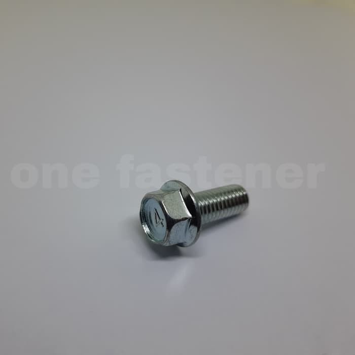 Fb0039 Flange bolt M8x20 PUTIH baut foot step