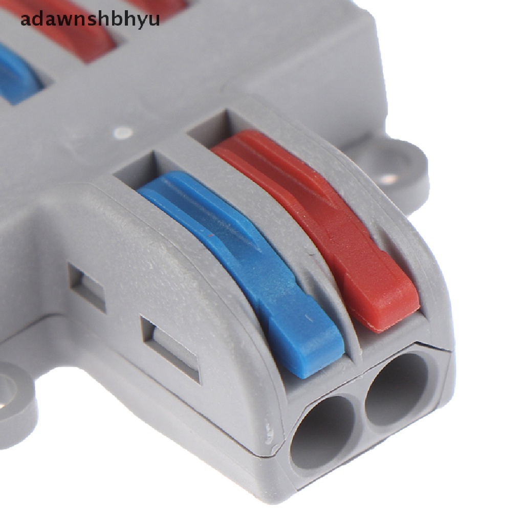 Adawnshbhyu Spring Lever Terminal Block Konektor Kawat Kabel Listrik PCT-222 SPL-62 SPL kq