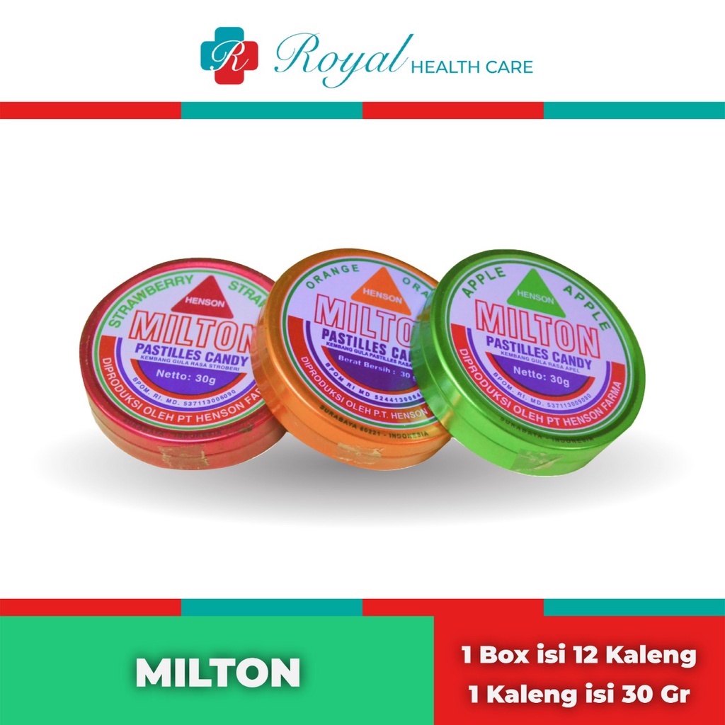 MILTON PASTILLES Candy 30gr Permen Penyegar Nafas