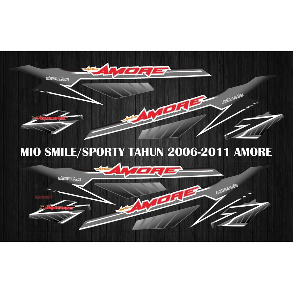 STIKER STRIPING DECAL MIO SPORTY/MIO SMILE TAHUN 2006-2011 AMORE
