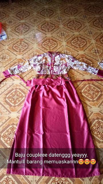 Maura Couple - Sania Ruffle Batik Couple Ori Ndoro Jowi Dnt Garansi Termurah Shopee - Batik Couple