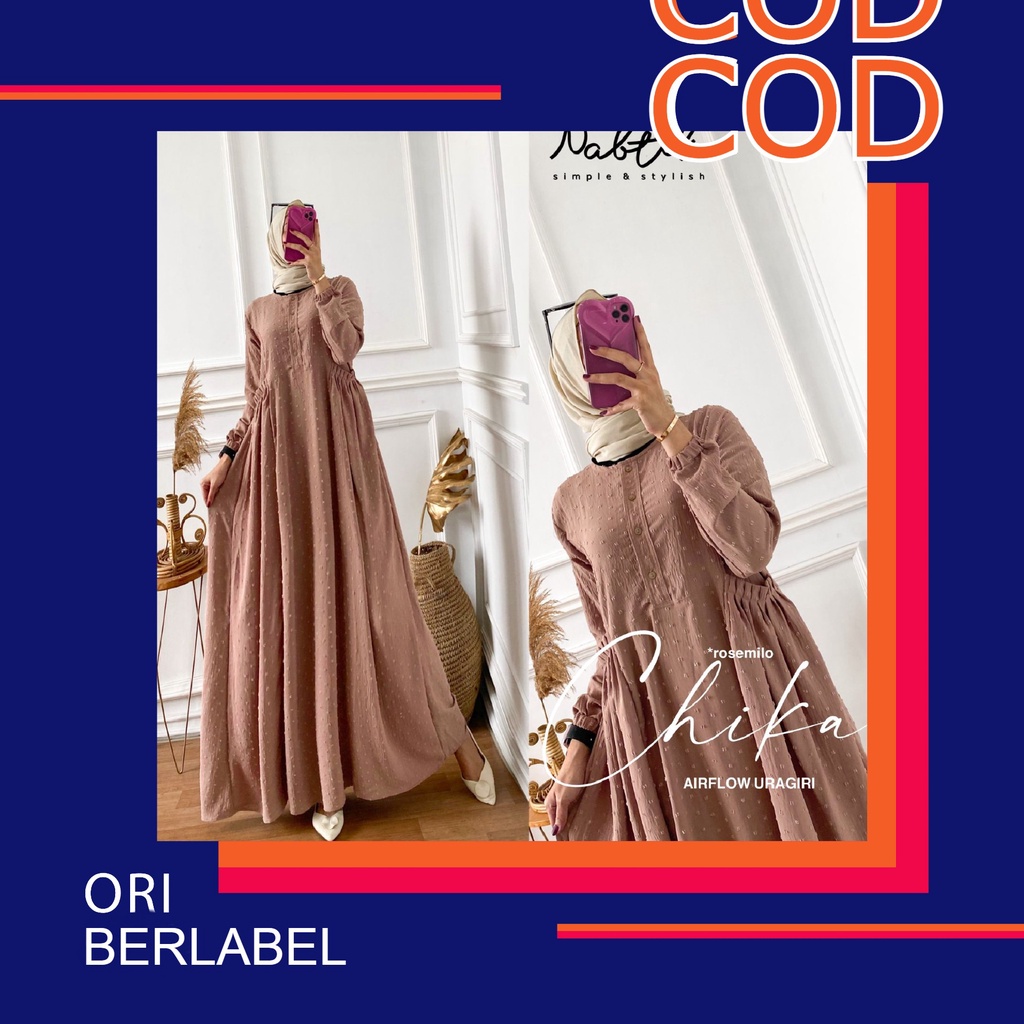 Chika Cika Ori by Nabtik Gamis Crincle Uragiri Premium