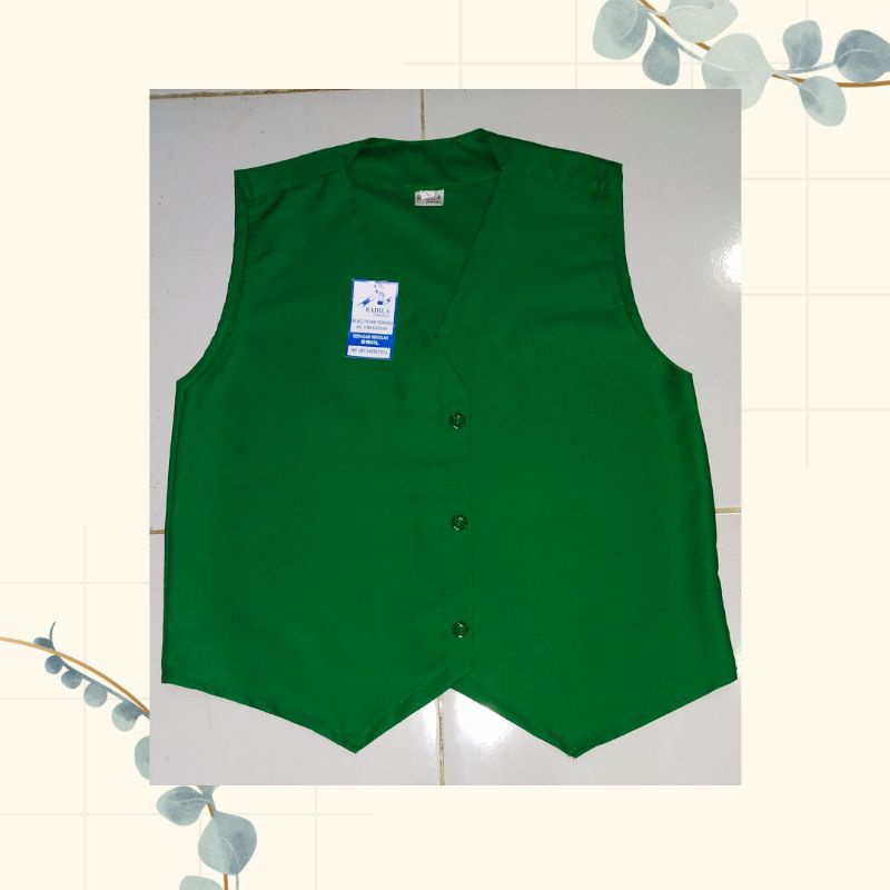 Seragam Sekolah Rompi SD Hijau MI Kain Drill