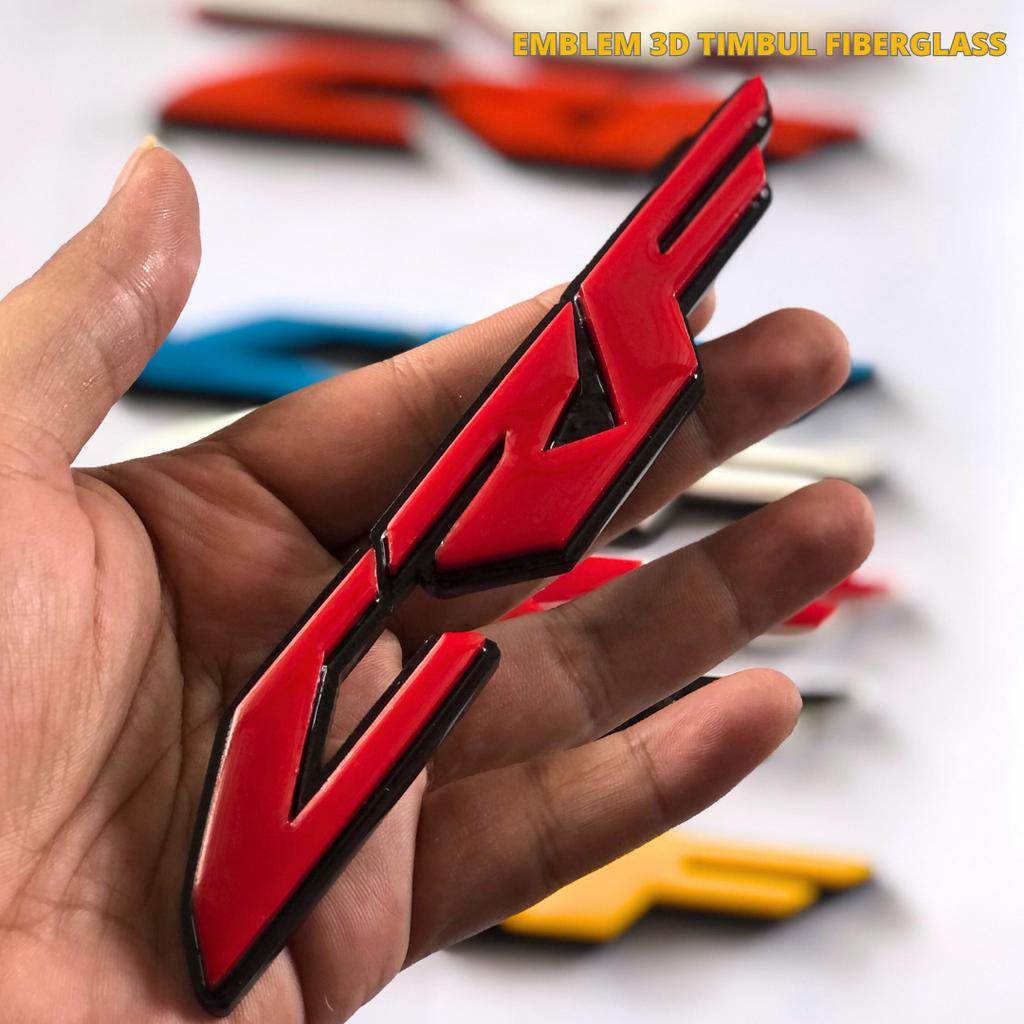 EMBLEM MOTOR 3 DIMENSI TULISAN CRF / AKSESORIS MOTOR 1 PASANG