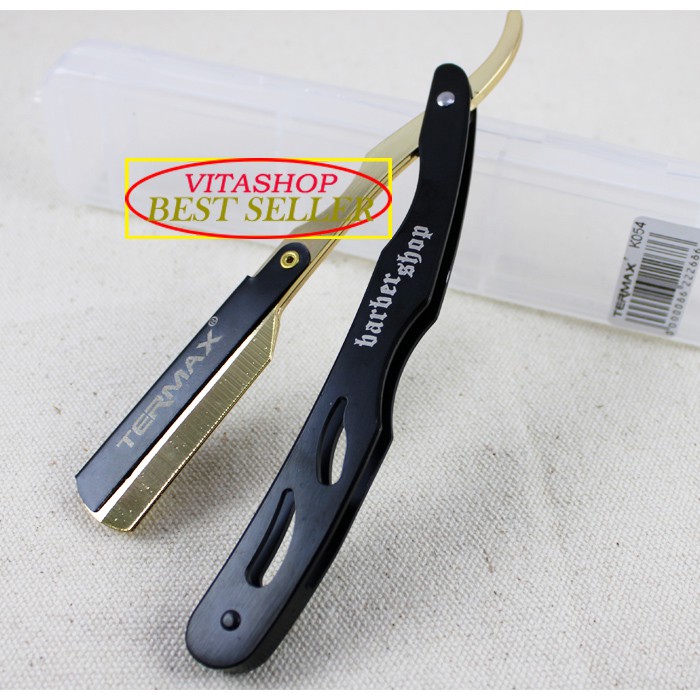 PISAU CUKUR LIPAT RAZOR TERMAX GOLD BLACK