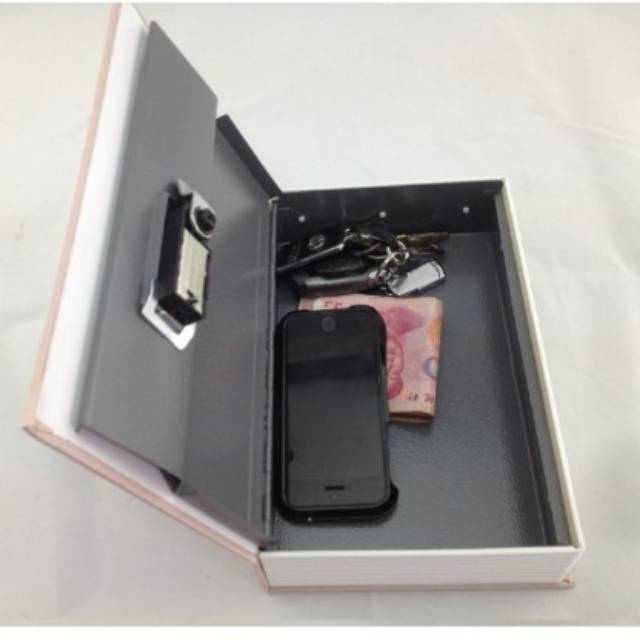 Brankas Buku Kecil Berbentuk Kamus/Portable Safety Box Buku Mini dengan Kunci