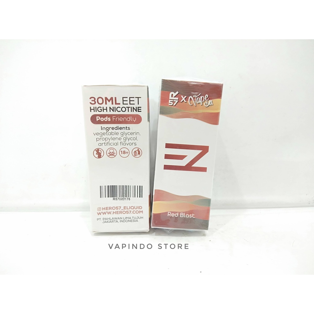 EZ RED BLAST APPLE PEACH 30ML 12MG POD SERIES BY R57 HERO57 X VAPEON