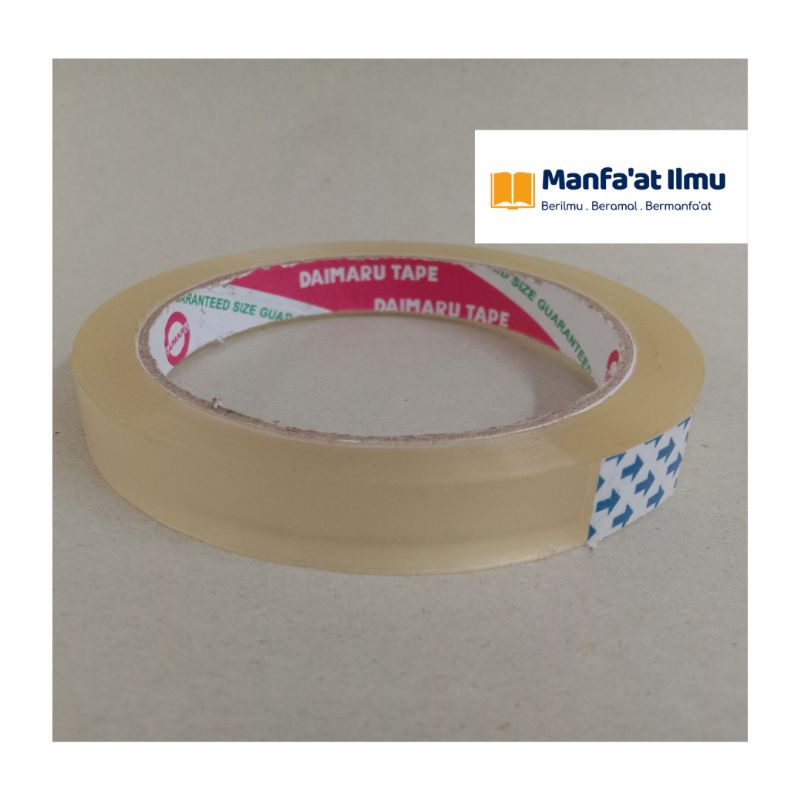 

Selotip Isolasi Bening Transparan Daimaru (Lebar 12mm)