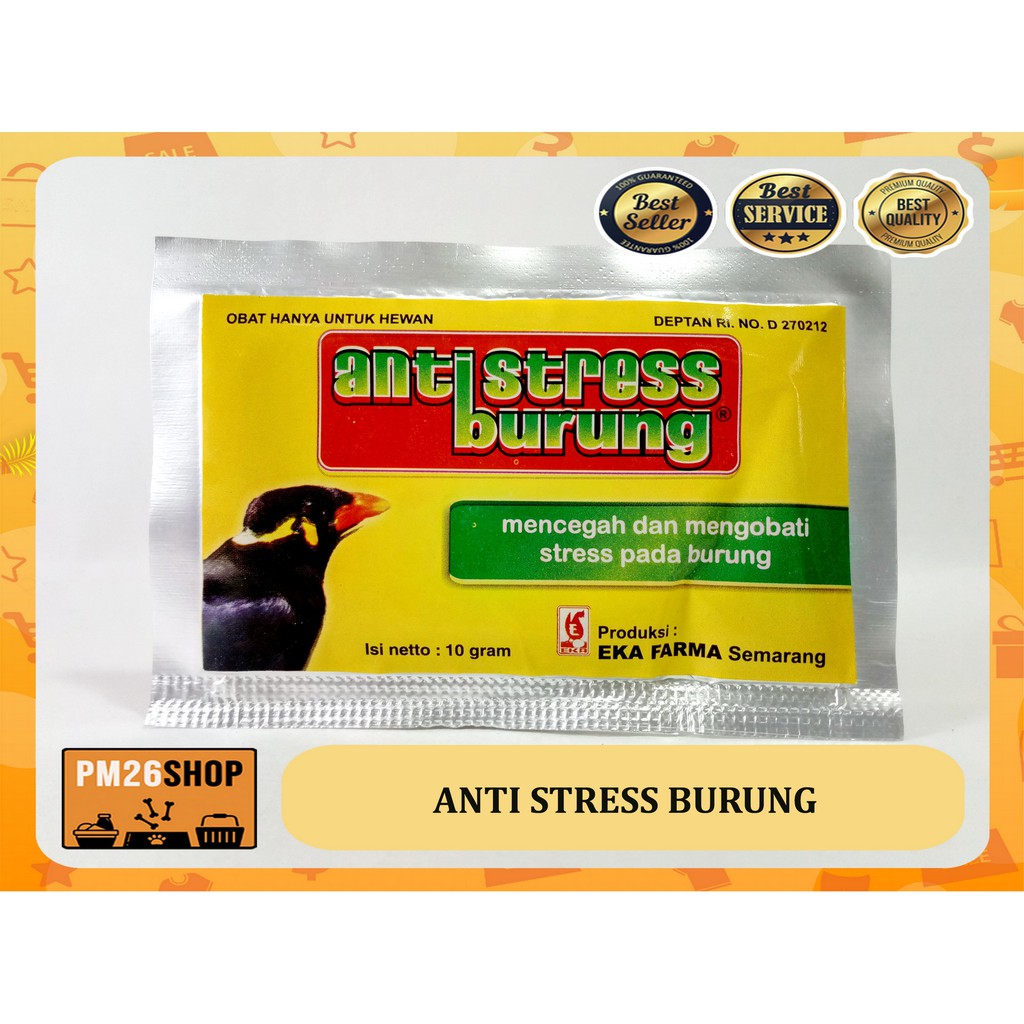 OBAT ANTI STRESS BURUNG