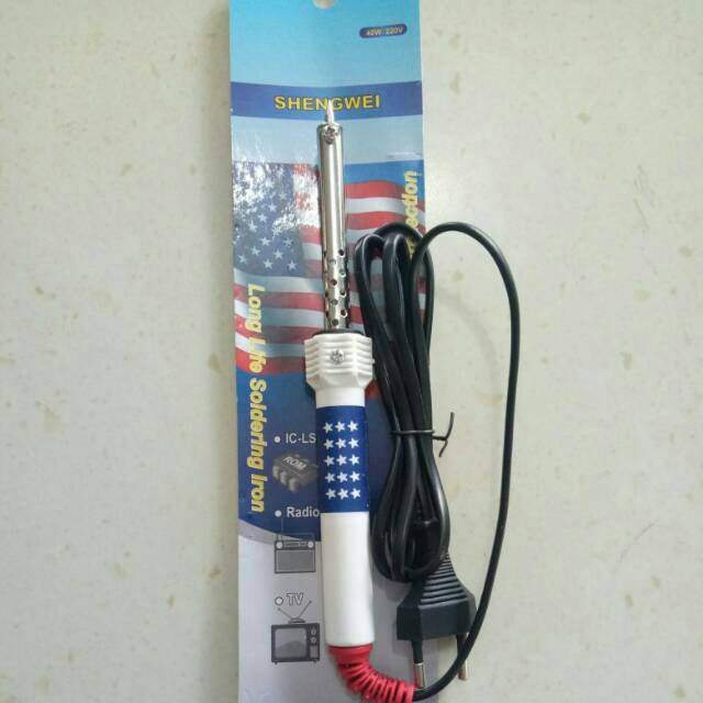 Solder listrik 40watt gagang fiber amerika solderan 40 watt solder timah solderan bagus Shengwei