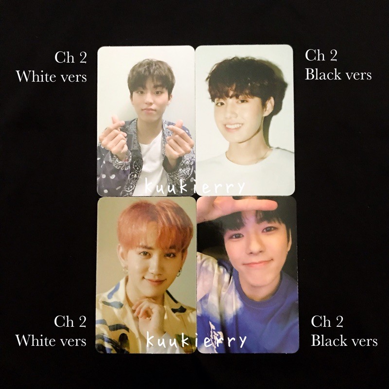 Treasure Official Photocard PC Jeongwoo Doyoung Mashiho Jaehyuk Ch Chapter 1 2 3 Black White