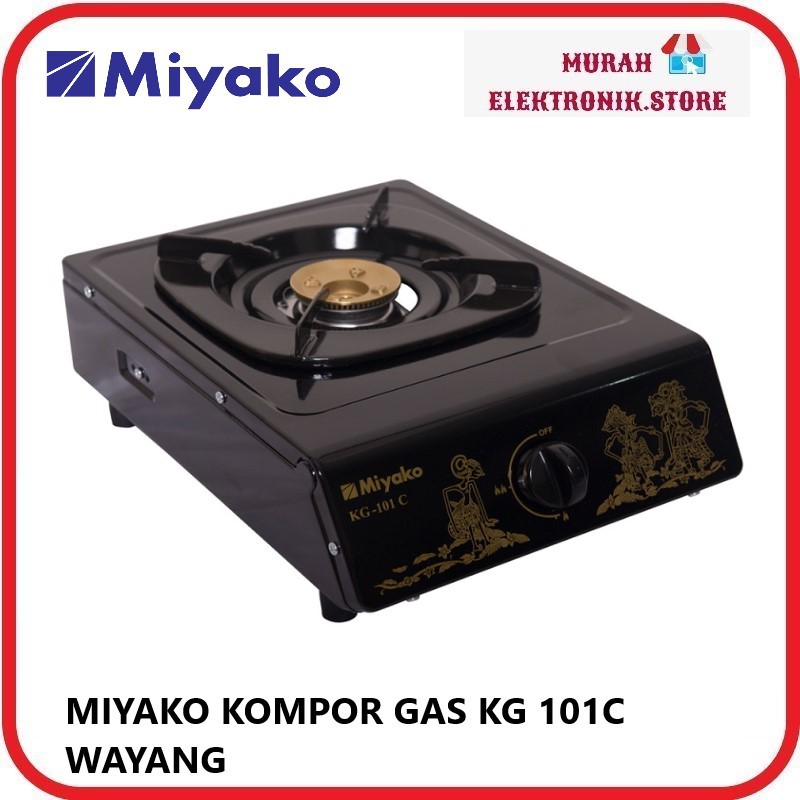 Miyako Kompor Gas LPG 1 Tungku  KG-101 C / KG101C / KG 101 C