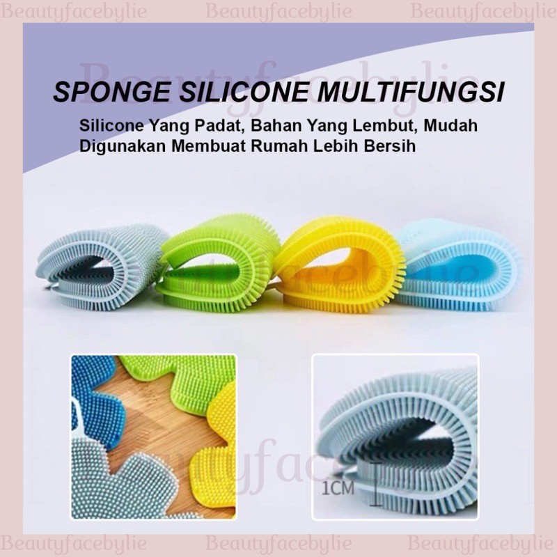 Spon Silikon Cuci Piring Anti Kuman Sponge Multifungsi