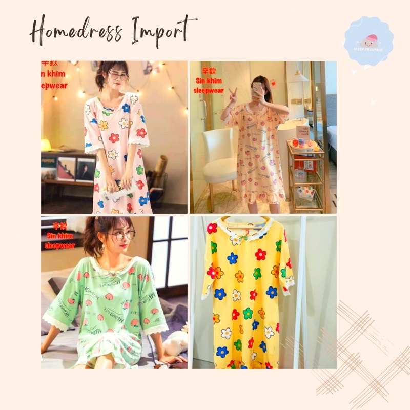 Daster Spandex Homewear Import✨