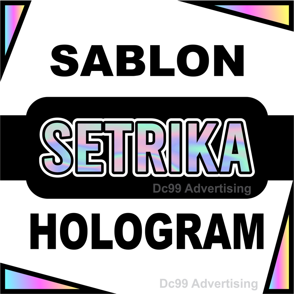 SABLON setrika HOLOGRAM satuan
