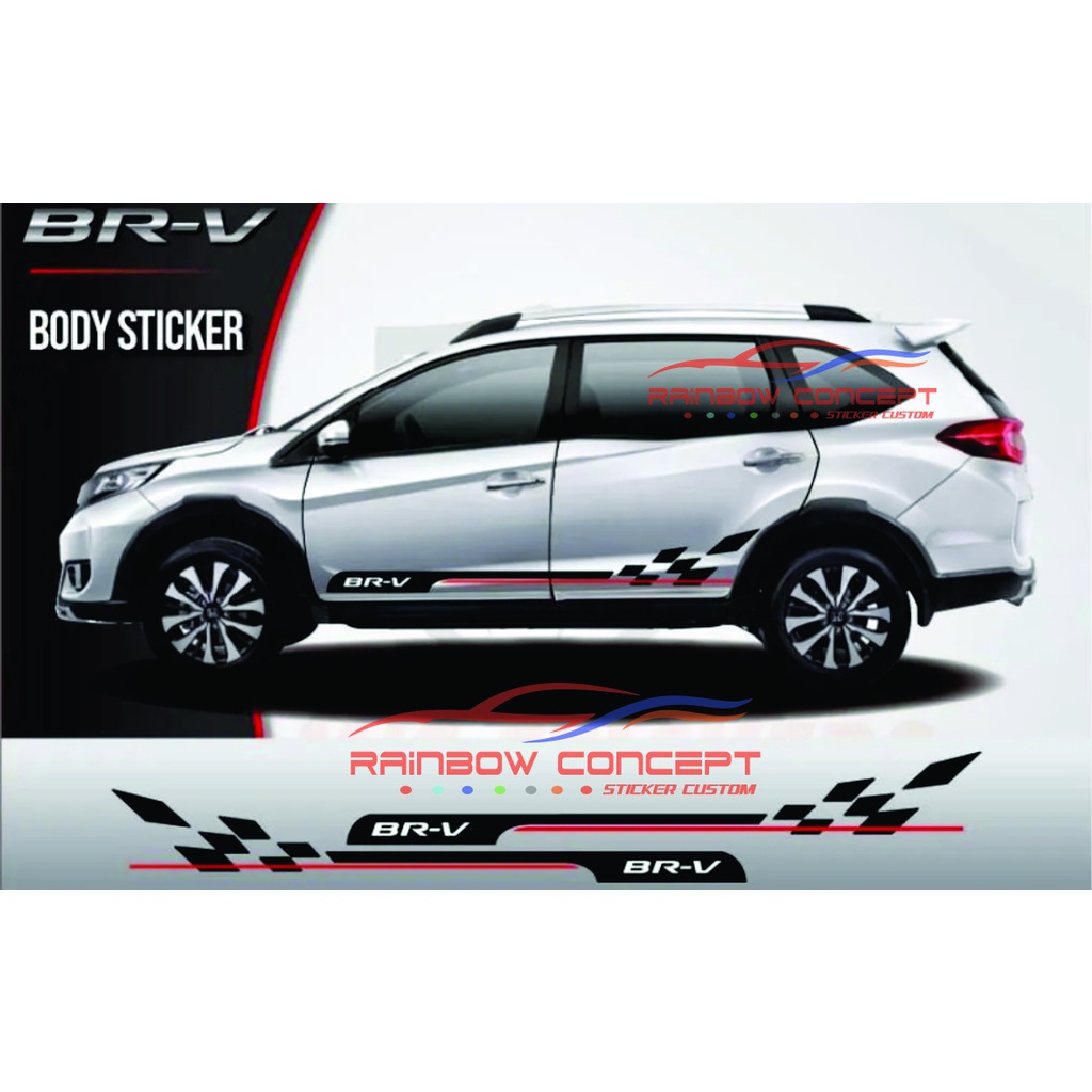 stiker brv sticker brv list cutting sticker mobil honda brv keren