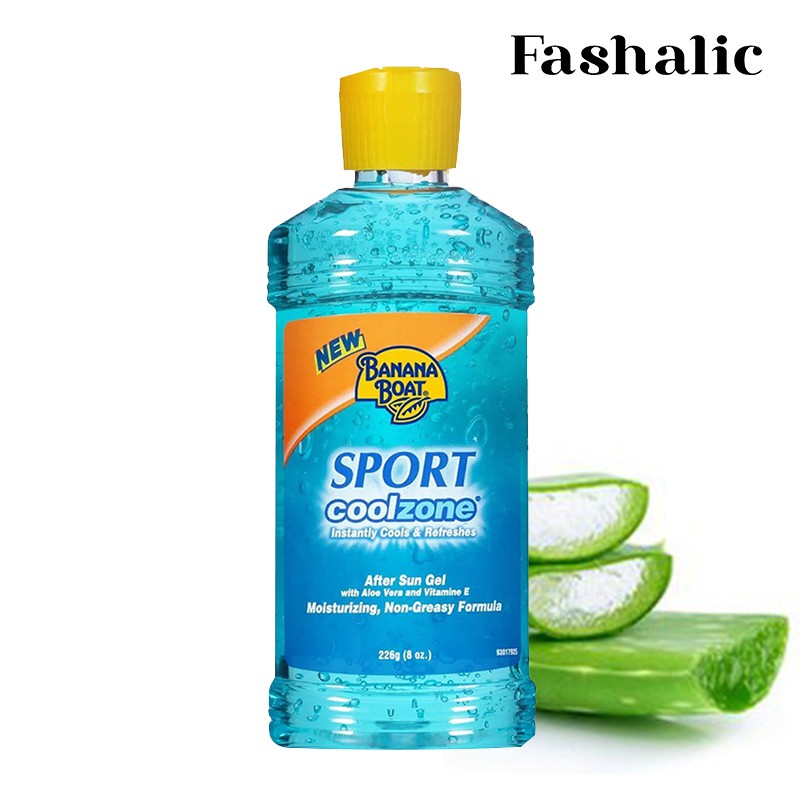 BANANA BOAT SPORT COOLZONE AFTER SUN GEL WITH ALOE VERA & VIT E 226GR