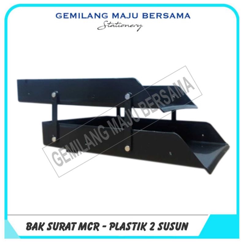 

Elevated Tray Bak Surat Plastik 2 Susun