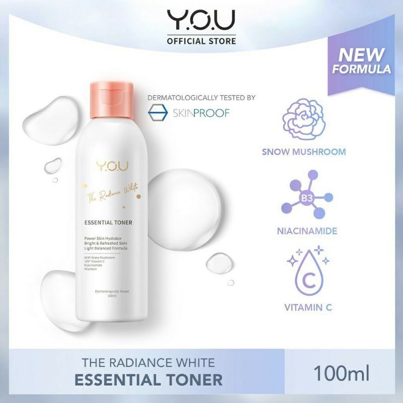 Y.O.U YOU The Radiance White Series /Radiance Serum/ Toner/ Facial Foam/ Day Cream/Night Gel