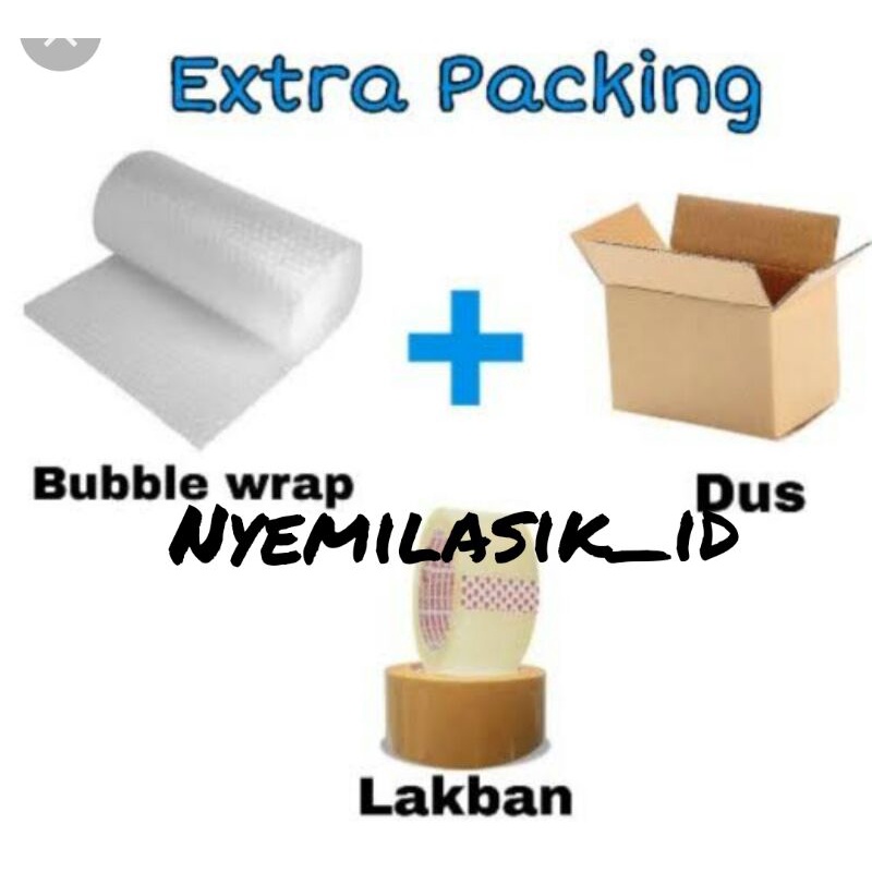 

Extra tambahan packing Dus + bublewarp // Nyemilasik_id