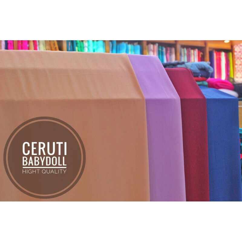 kain Ceruti babydoll / sifon polos / ceruti murah