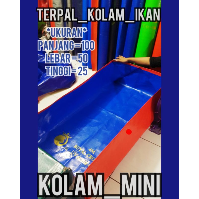 Terpal Kolam 100x50x25 Kolam Terpal A12 Korea Shopee Indonesia