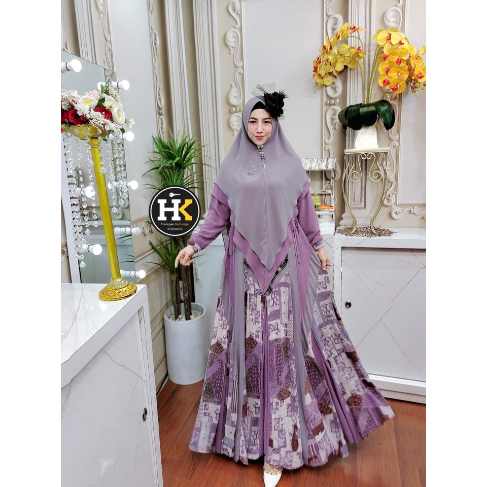 Aqifa Syar'i The Series By HK By Dermawan ORI Hijab Gamis Syari Kekinian BestSeller Terlaris Termura