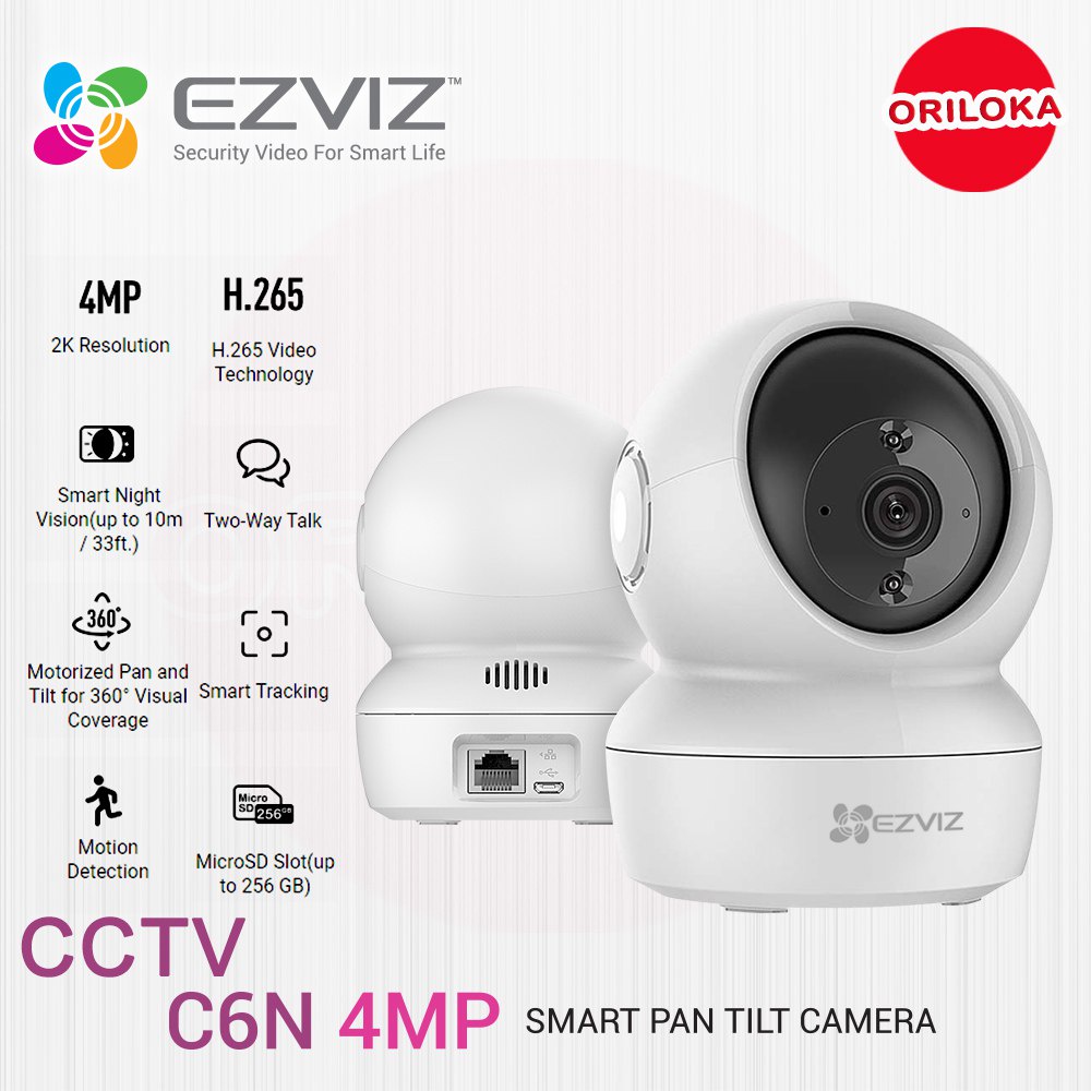 Cctv EZVIZ C6N 4MP Smart IPCAM Home Dome Camera