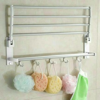 Rak Handuk Dinding Toilet Aluminium - 04 | Shopee Indonesia