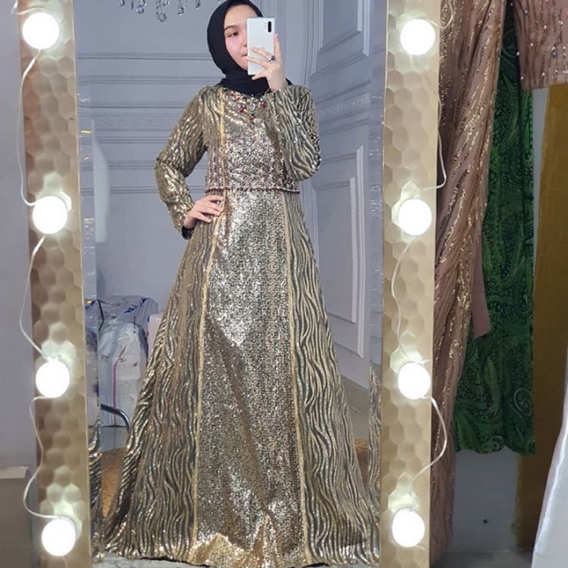 Dress Blink Black-Gold