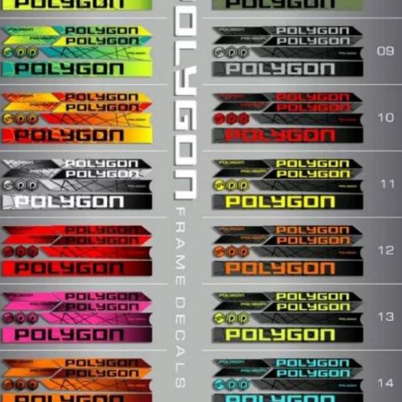 Paling Diminati Decal frame stiker Polygon siskiu D series D5 D7 D8