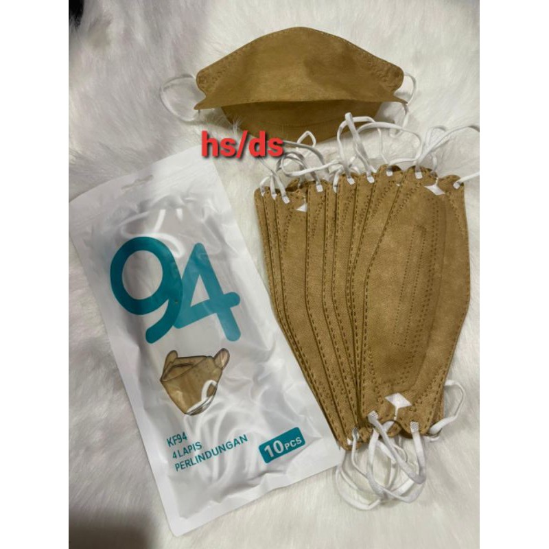 masker kf94 coklat masker medis 1pcs