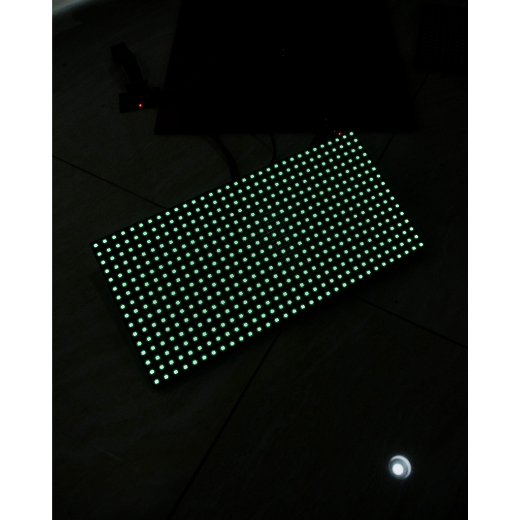 Panel Module Model Led P10 Hijau FullOutdoor SMD Running Text