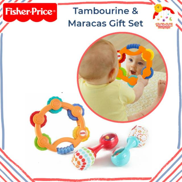 Fisher Price Tambourine and Maracas Gift Set