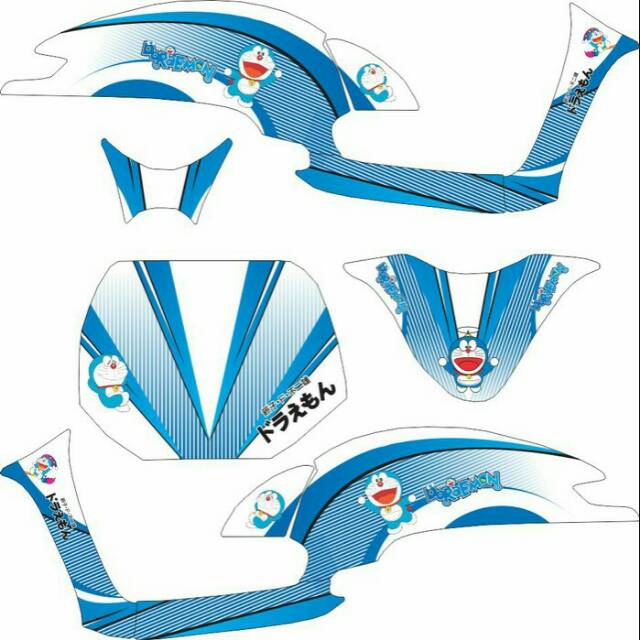 Sticker All New Scoopy 2017 Fullbody Doraemon