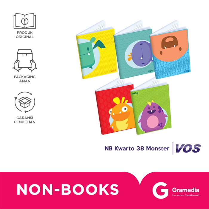 

VOS E BUKU TULIS KWARTO 38 MONSTER ISI 10