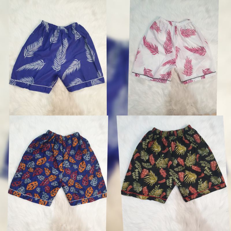 Celana Pendek Santai Wanita / Cewek Katun Motif Kekinian