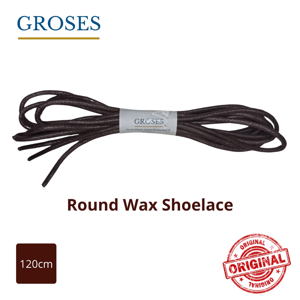 Xrider Tali Sepatu Lilin Warna Coklat Bulat 120cm