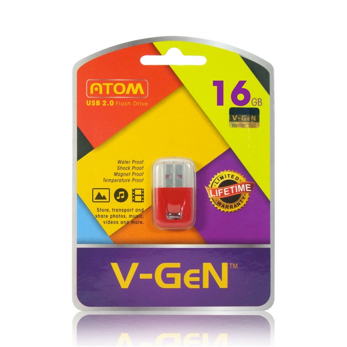 FlashDisk 8GB 16GB 32GB 64GB 128GB V-GeN ATOM ORIGINAL