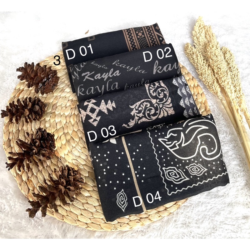 Hijab Segi Empat Denay Motif